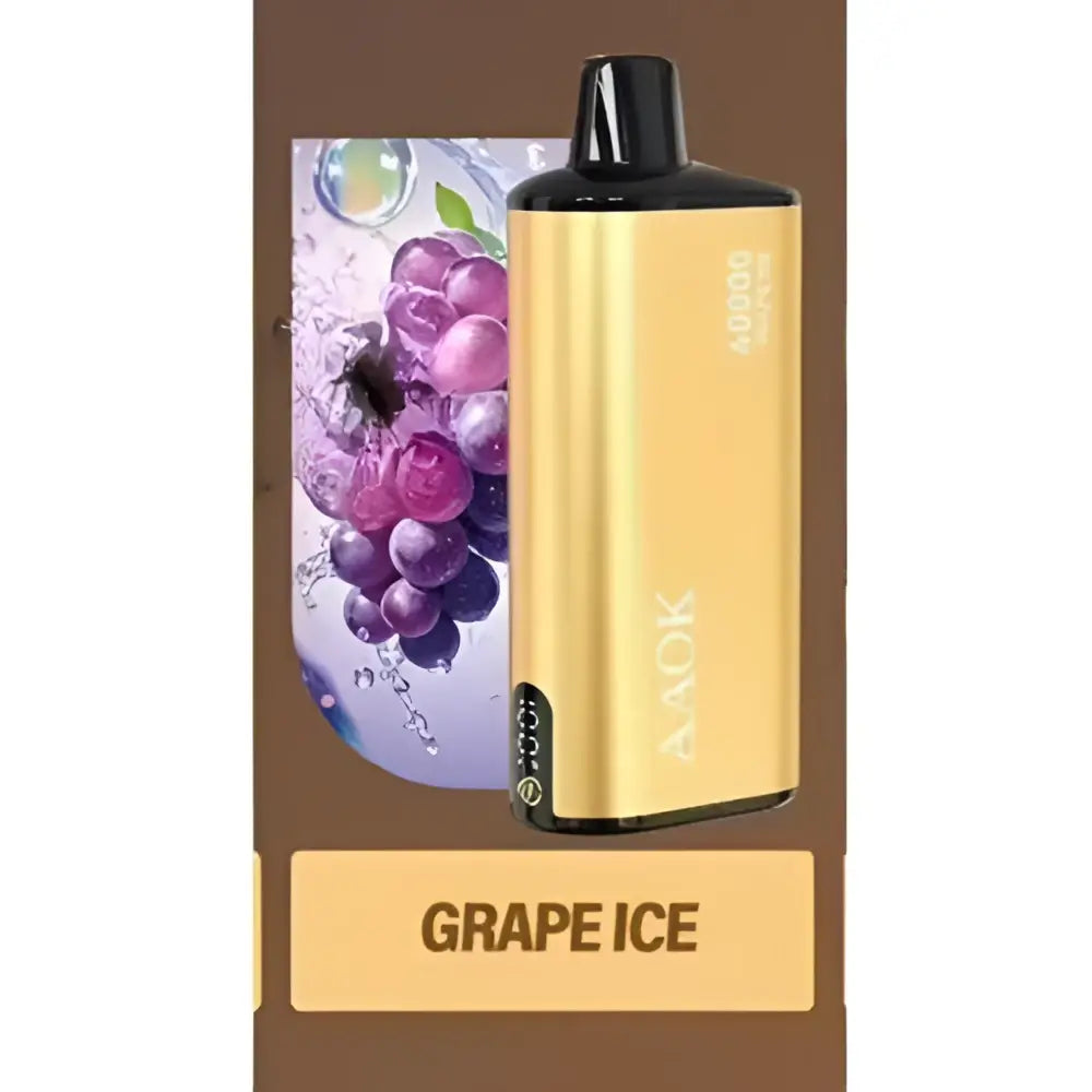Aaok 40000 Puffs Disposable Vape - Grape Ice - Disposable Vape - Vapes Uae