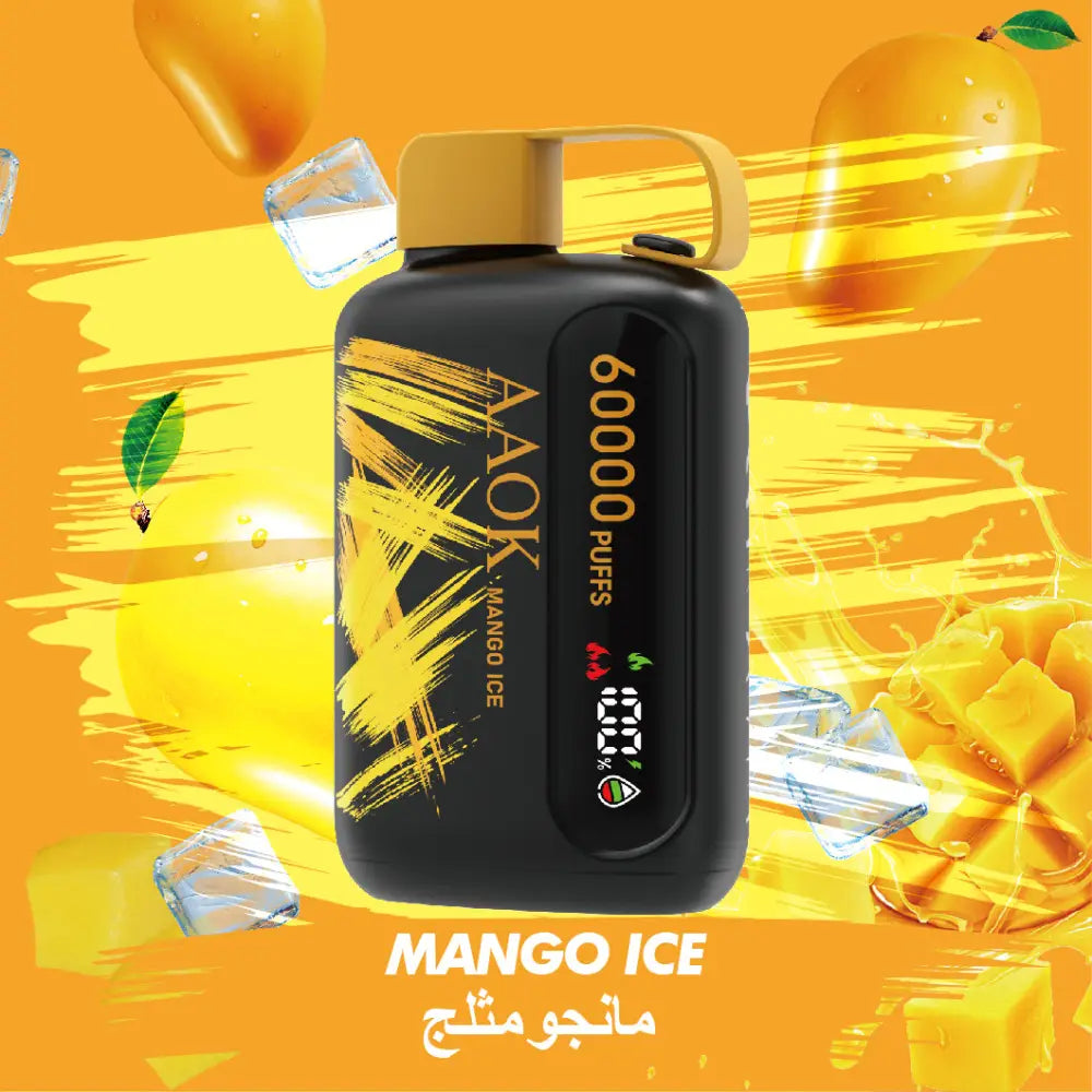 Aaok 60000 Puffs Disposable Vape - Mango Ice - Disposable Vape - Vapes Uae
