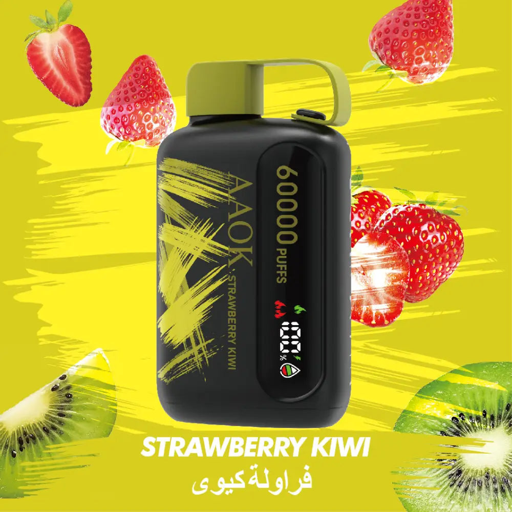 Aaok 60000 Puffs Disposable Vape - Strawberry Kiwi - Disposable Vape - Vapes Uae