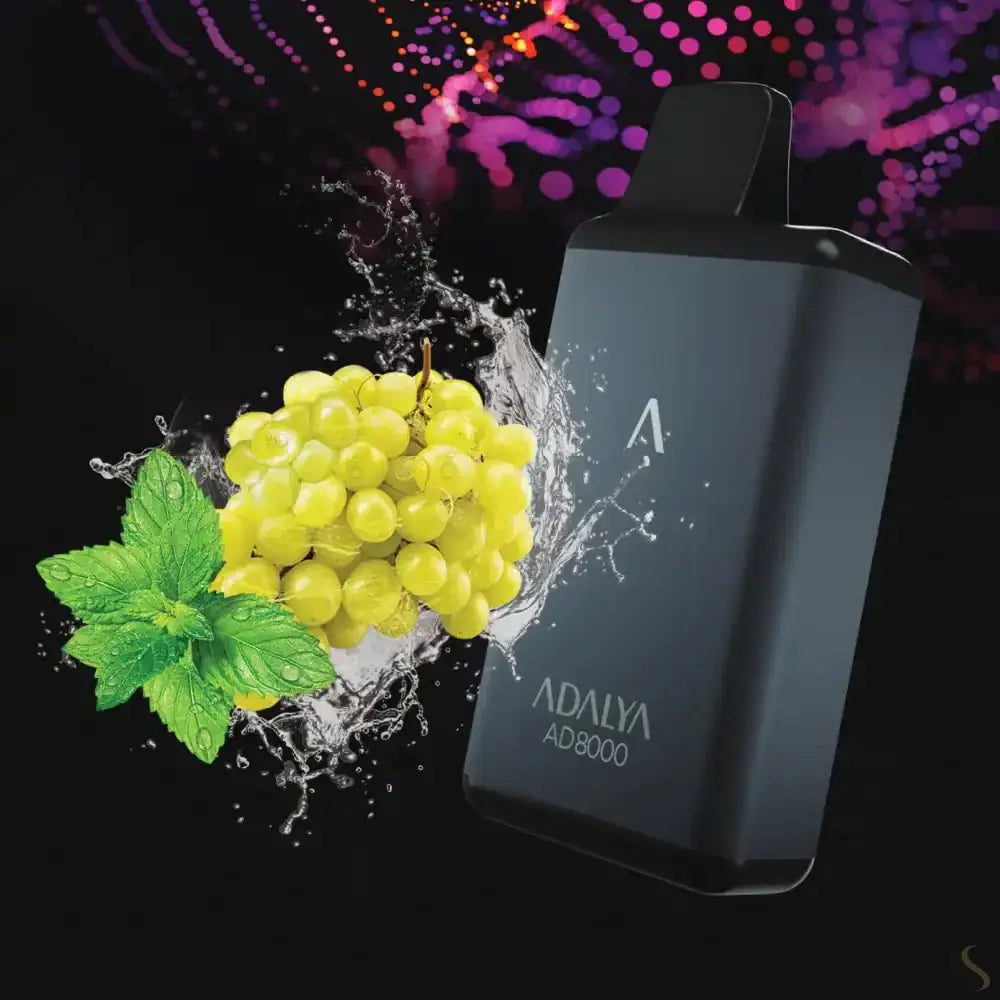 Adalya vape ad8000 puffs - grape drop - disposable vape