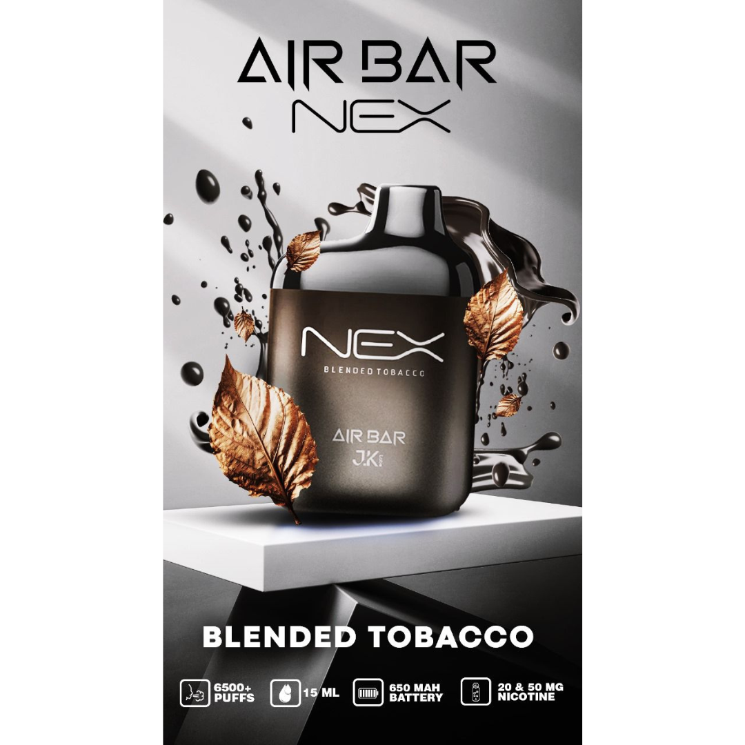 Airbar Nex Disposable Vape 6500 Puffs - Blended Tobacco - Disposable Vape - Vapes Uae