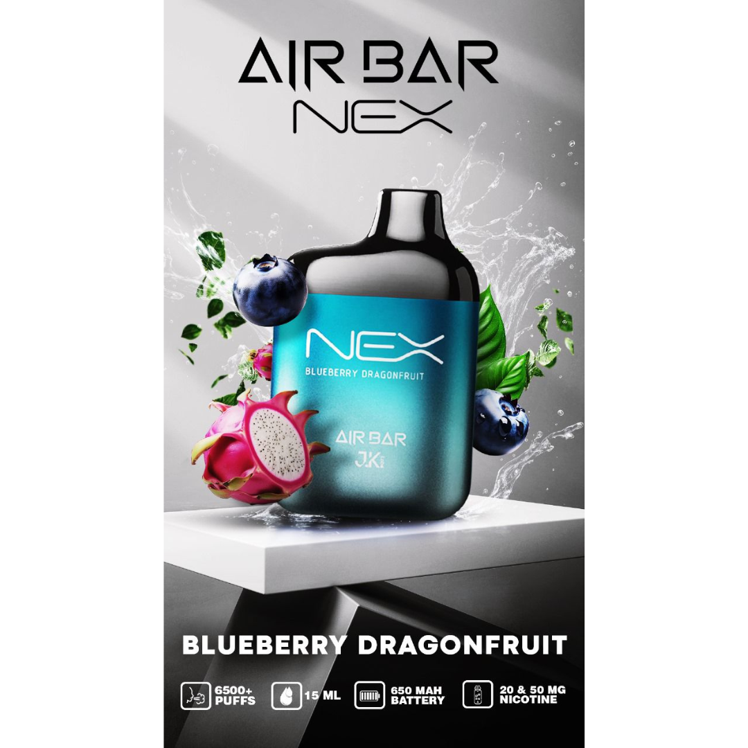 Airbar Nex Disposable Vape 6500 Puffs - Blueberry Dragonfruit - Disposable Vape - Vapes Uae