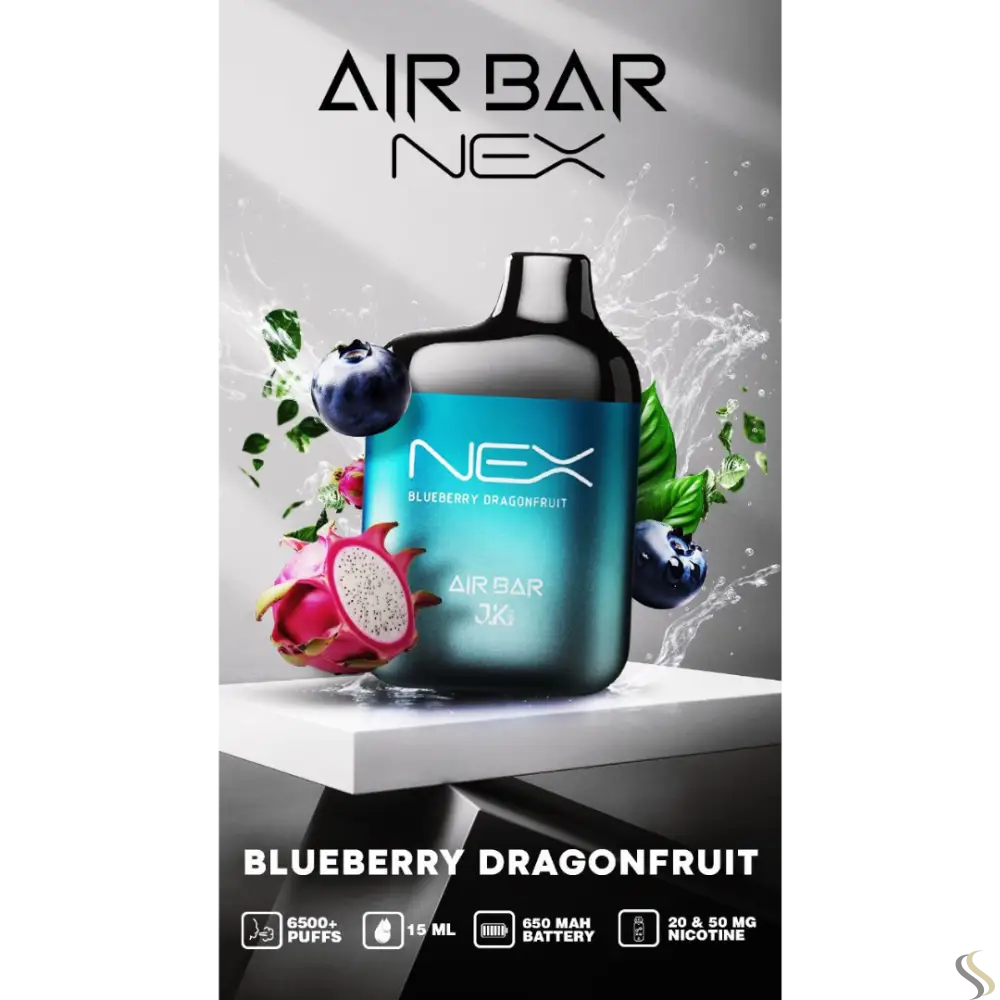 Airbar Nex Disposable Vape 6500 Puffs - Blueberry Dragonfruit - Disposable Vape - Vapes Uae