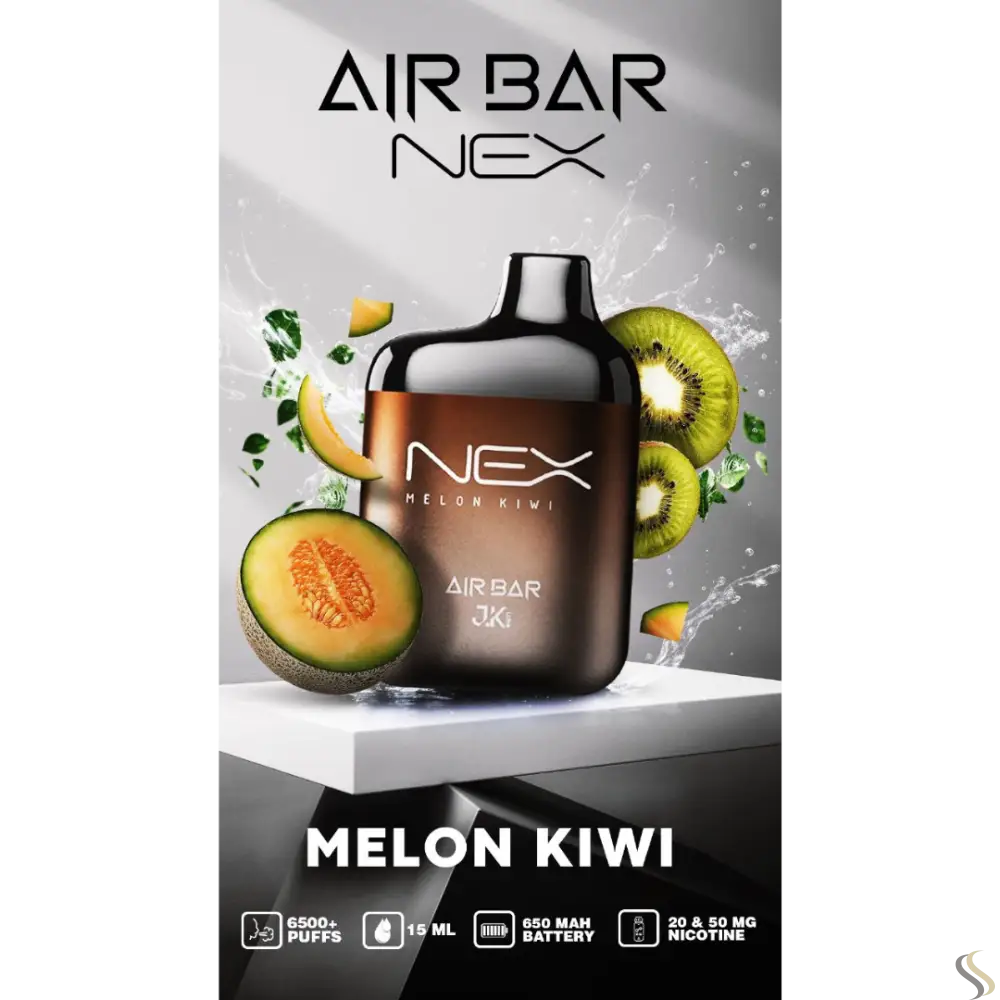 Airbar Nex Disposable Vape 6500 Puffs - Kiwi Melon - Disposable Vape - Vapes Uae