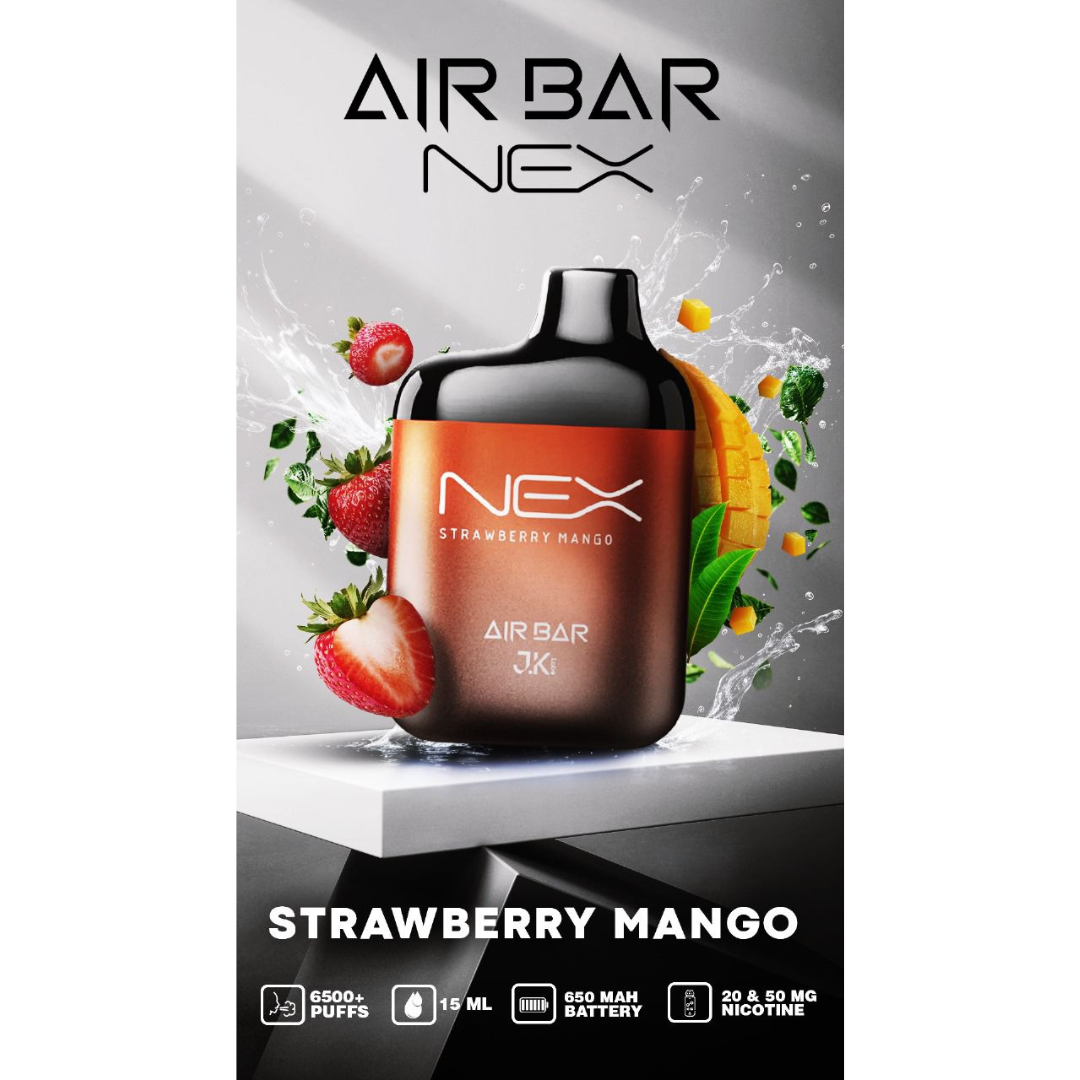 Airbar Nex Disposable Vape 6500 Puffs - Strawberry Mango - Disposable Vape - Vapes Uae