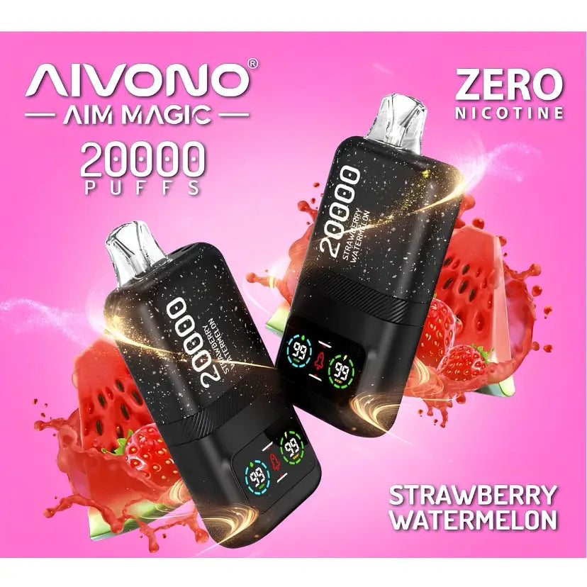 Aivono Aim Magic 20000 Puffs Disposable Vape - Strawberry Watermelon - Disposable Vape - Vapes Uae