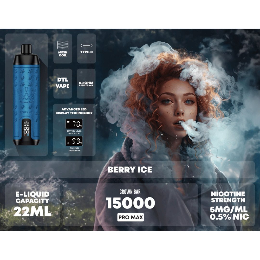 Al fakher 15000 pro max disposable - berry ice - disposable vape