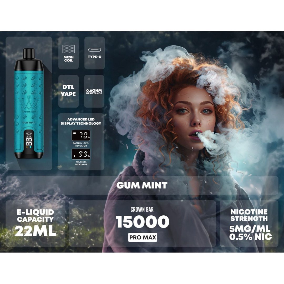 Al fakher 15000 pro max disposable - gum mint - disposable vape