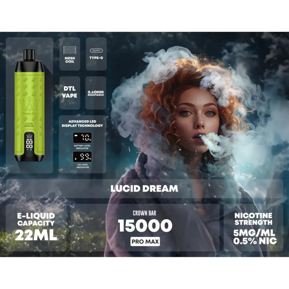 Al Fakher 15000 Pro Max Disposable - Lucid Dream - Disposable Vape - Vapes Uae