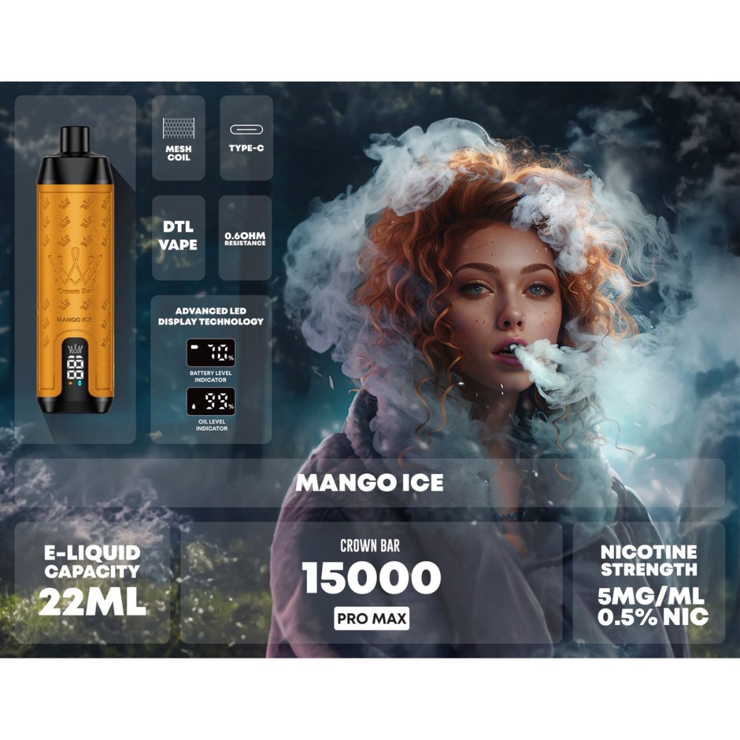 Al fakher 15000 pro max disposable - mango ice - disposable vape