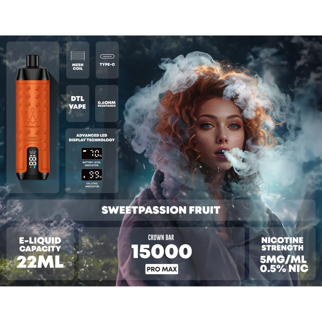 Al fakher 15000 pro max disposable - sweet passionfruit - disposable vape