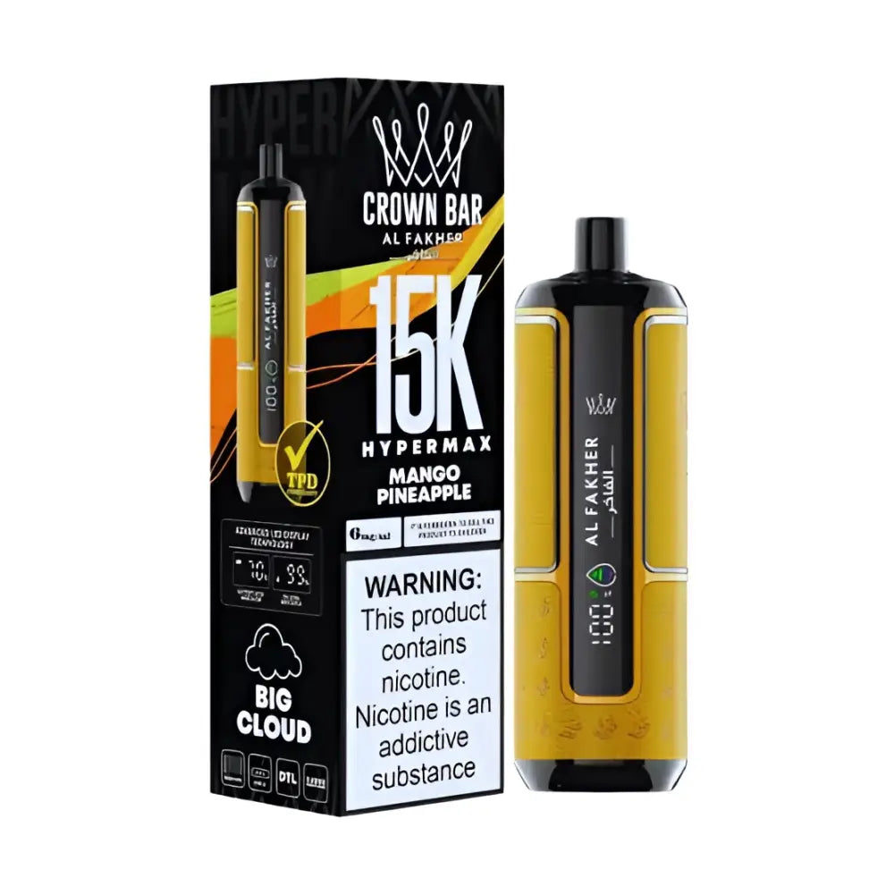 Al Fakher 15000 Puffs Hyper Max Disposable Vape - Mango Pineapple - Disposable Vape - Vapes Uae