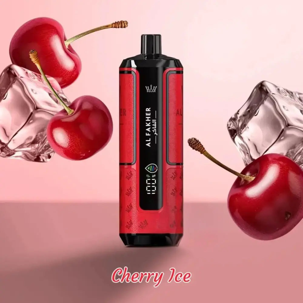 Al Fakher Crown Bar Hypermax 15000 Puffs Disposable Vape - Cherry Ice - Disposable Vape - Vapes Uae