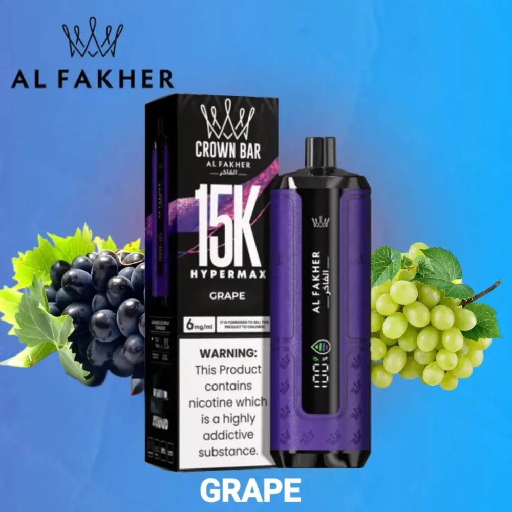 Al Fakher Crown Bar Hypermax 15000 Puffs UAE