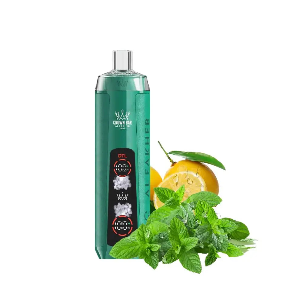 Al Fakher Crystal 8000 Puffs Disposable Vape - Lemon Mint - Disposable Vape - Vapes Uae