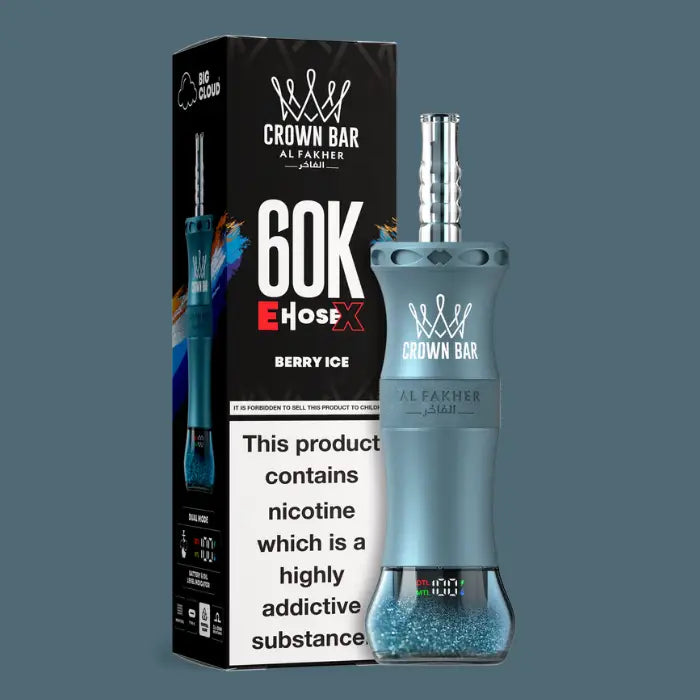 Al Fakher E-hose x Crown Bar 60000 Puffs Disposable Vape - Berry Ice - Disposable Vape - Vapes Uae