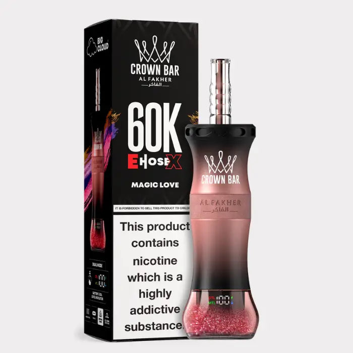 Al Fakher E-hose x Crown Bar 60000 Puffs Disposable Vape - Magic Love - Disposable Vape - Vapes Uae