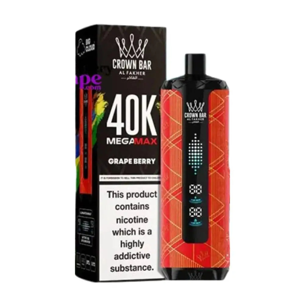 Al Fakher Mega Max 40000 Puffs Disposable Vape - Grape Berry - Disposable Vape - Vapes Uae