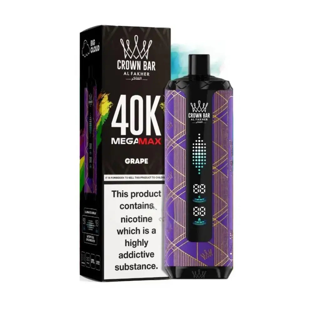 Al Fakher Mega Max 40000 Puffs Disposable Vape - Grape - Disposable Vape - Vapes Uae