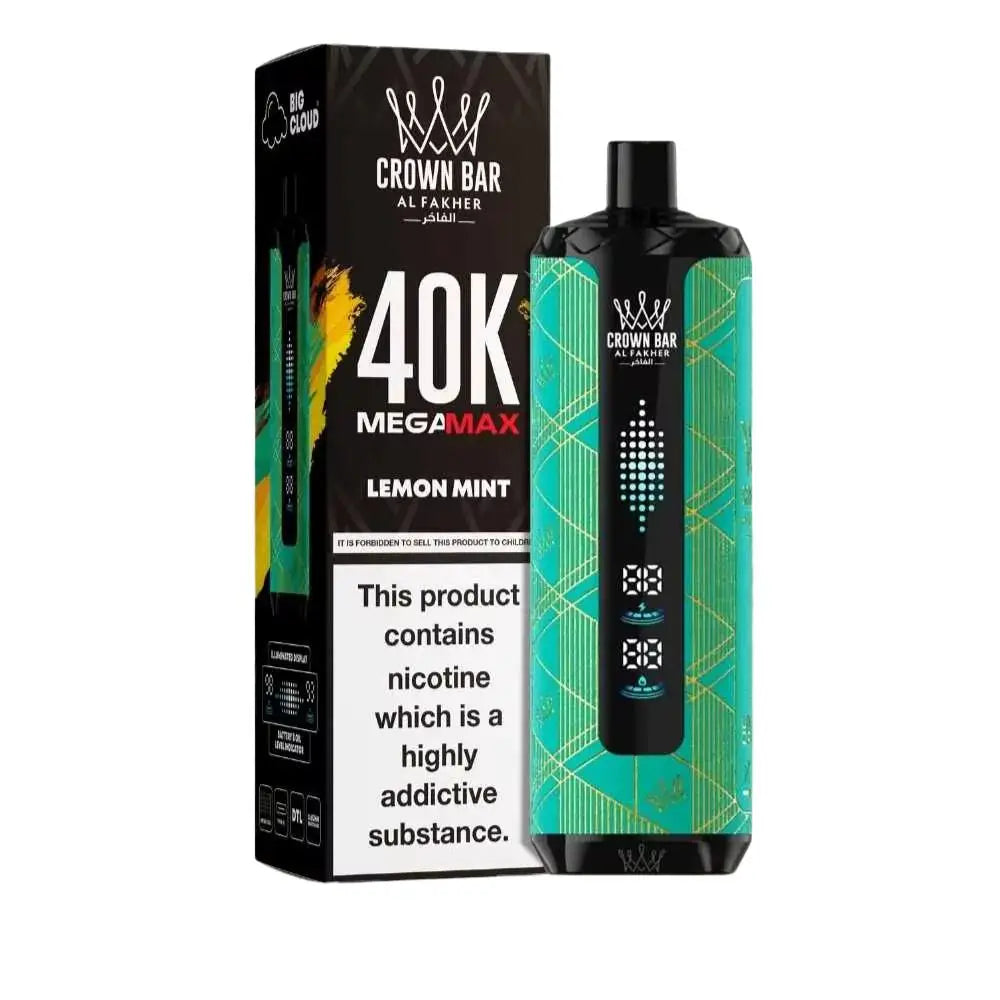 Al Fakher Mega Max 40000 Puffs Disposable Vape - Lemon Mint - Disposable Vape - Vapes Uae