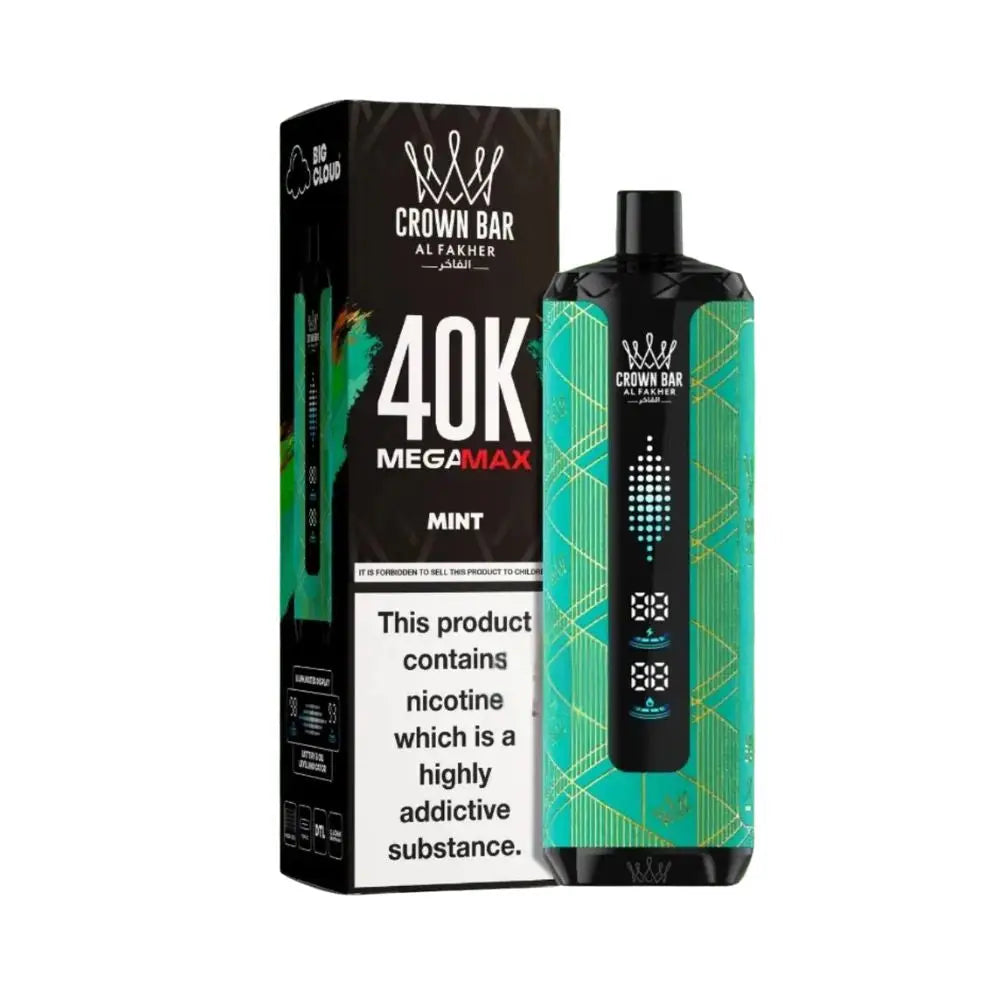 Al Fakher Mega Max 40000 Puffs Disposable Vape - Mint - Disposable Vape - Vapes Uae