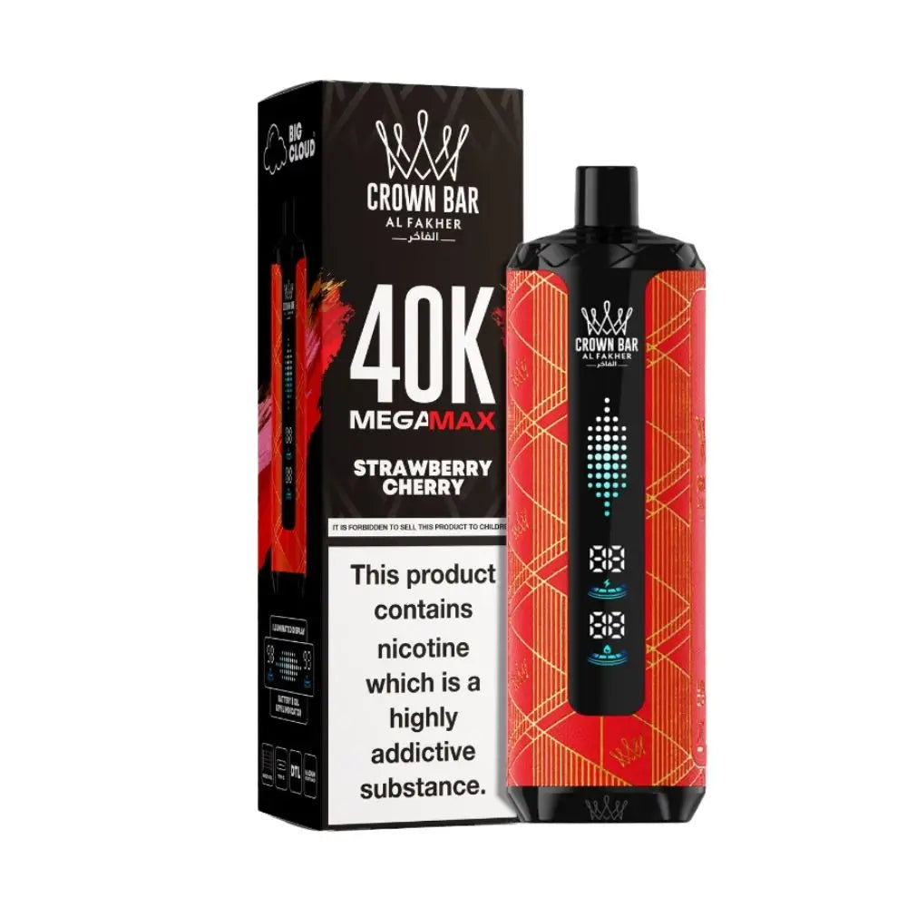 Al Fakher Mega Max 40000 Puffs Disposable Vape - Strawberry Cherry - Disposable Vape - Vapes Uae