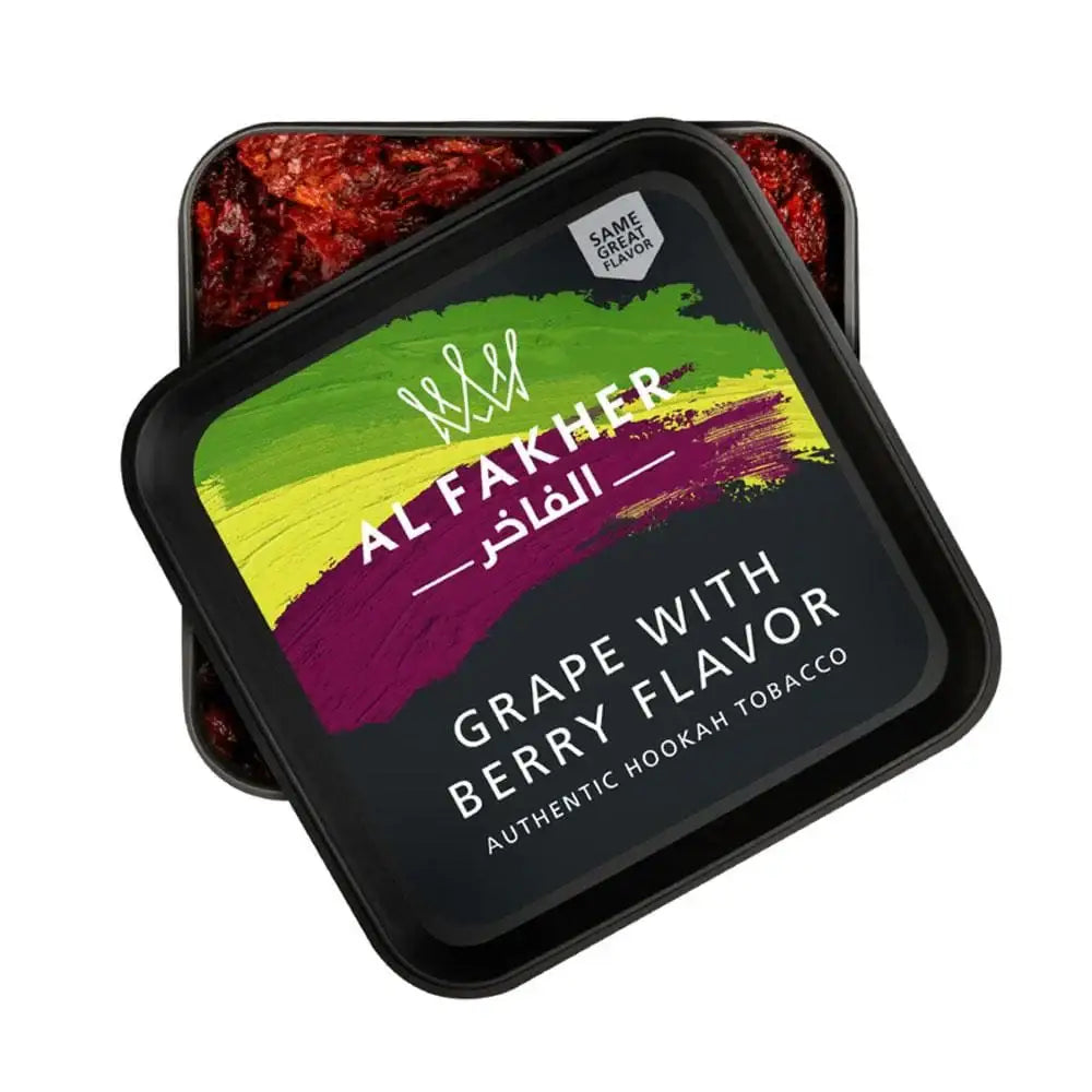 Al Fakher Hookah Tobacco - Grape with Berry / 50g - Shisha Molasses - Vapes Uae