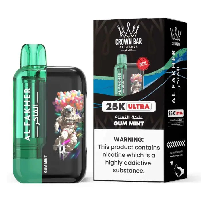 Al Fakher Ultra 25000 Puffs Disposable Vape - Gum Mint - Disposable Vape - Vapes Uae