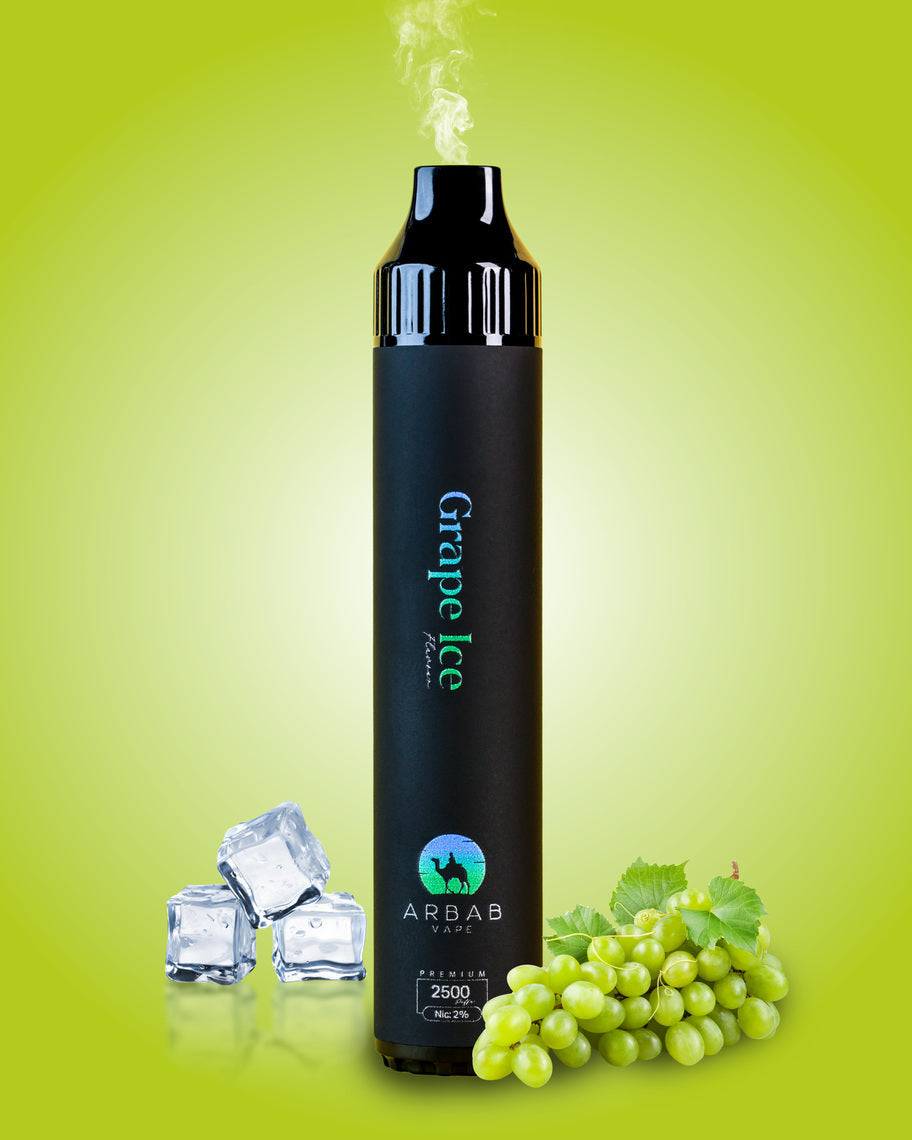 Arbab 2500 puffs luxury disposable vape - grape ice - disposable vape - vapes uae