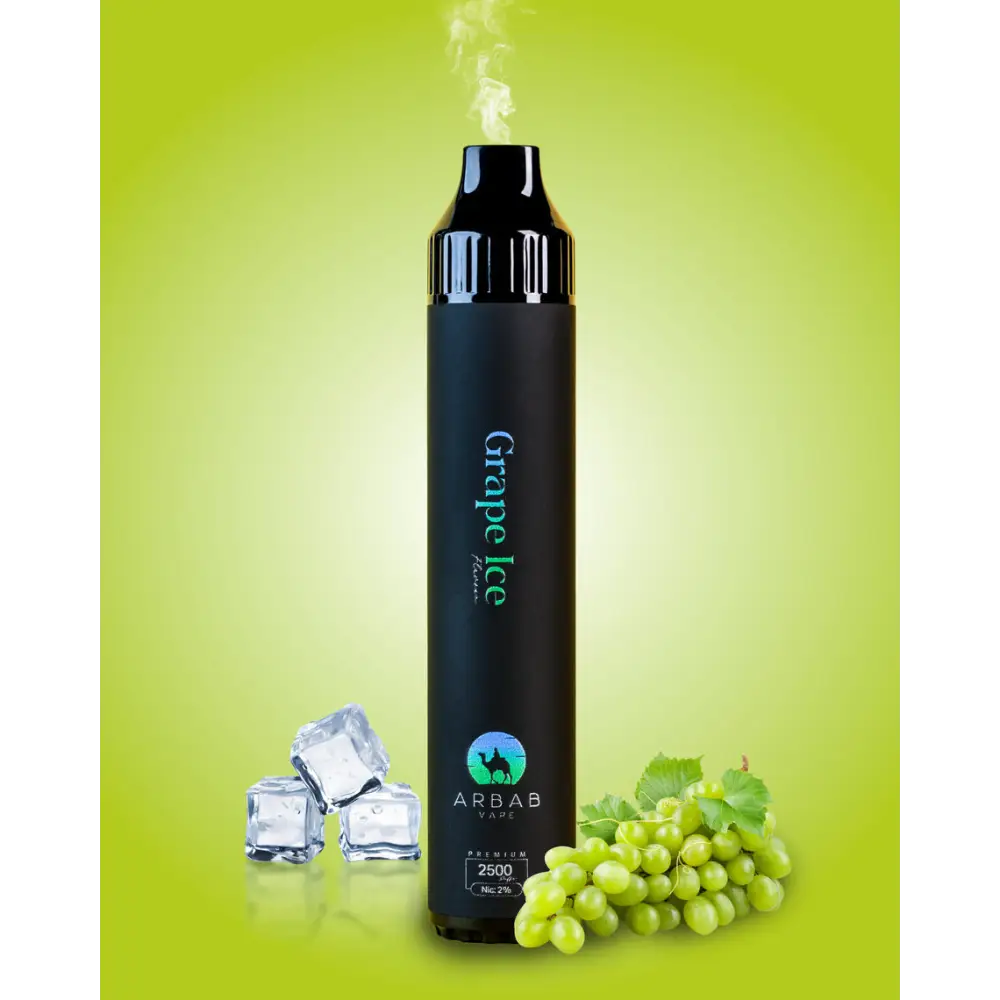 Arbab 2500 Puffs Luxury Disposable Vape - Grape Ice - Disposable Vape - Vapes Uae