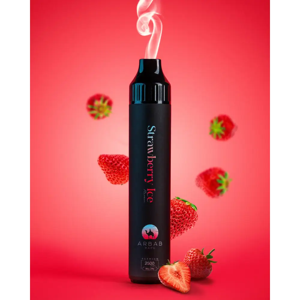 Arbab 2500 Puffs Luxury Disposable Vape - Strawberry Ice - Disposable Vape - Vapes Uae