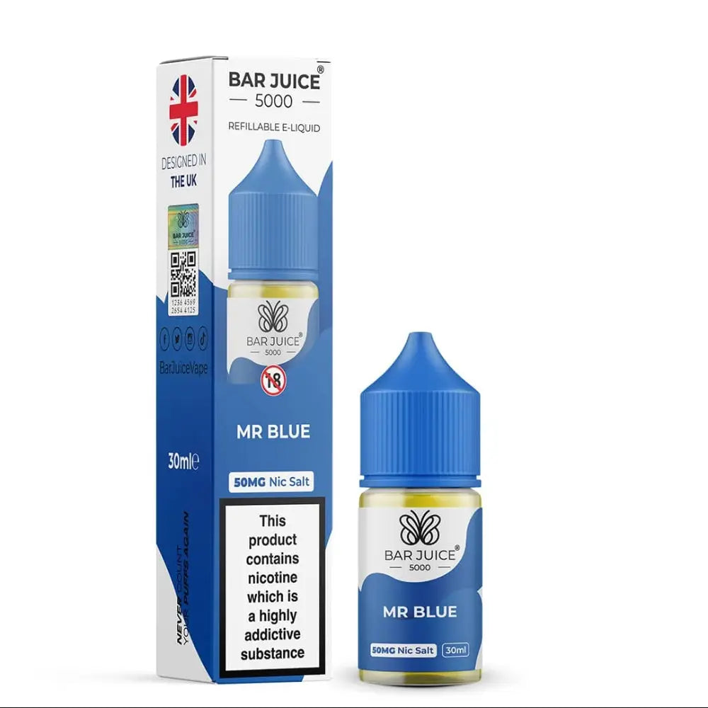 Bar Juice 5000 Nic Salt E-liquid - Mr Blue / 25mg - E-liquid - Vapes Uae