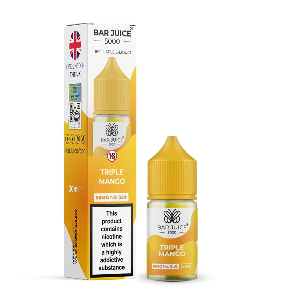 Bar Juice 5000 Nic Salt E-liquid - Triple Mango / 25mg - E-liquid - Vapes Uae