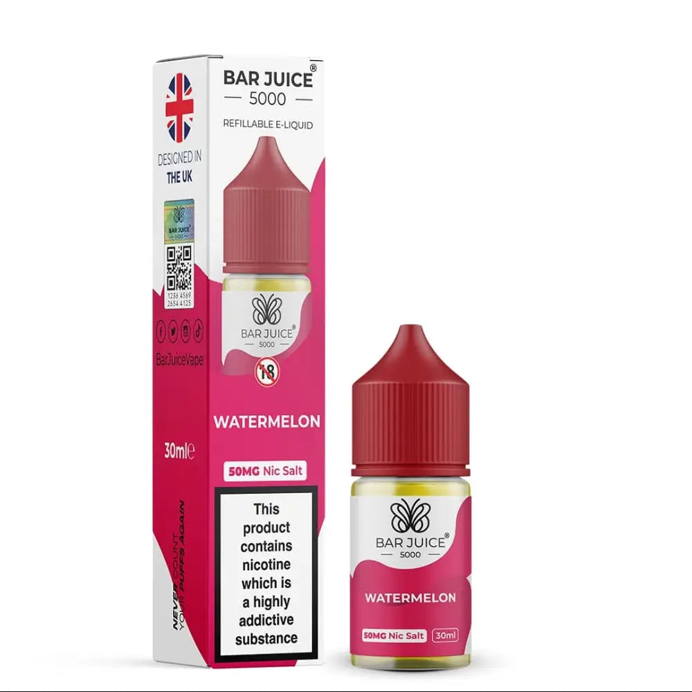 Bar Juice 5000 Nic Salt E-liquid - Watermelon / 25mg - E-liquid - Vapes Uae