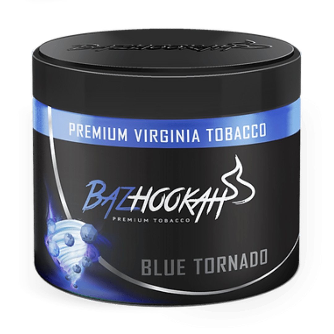 Bazhookah premium tobacco - blue tornado - shisha molasses - vapes uae