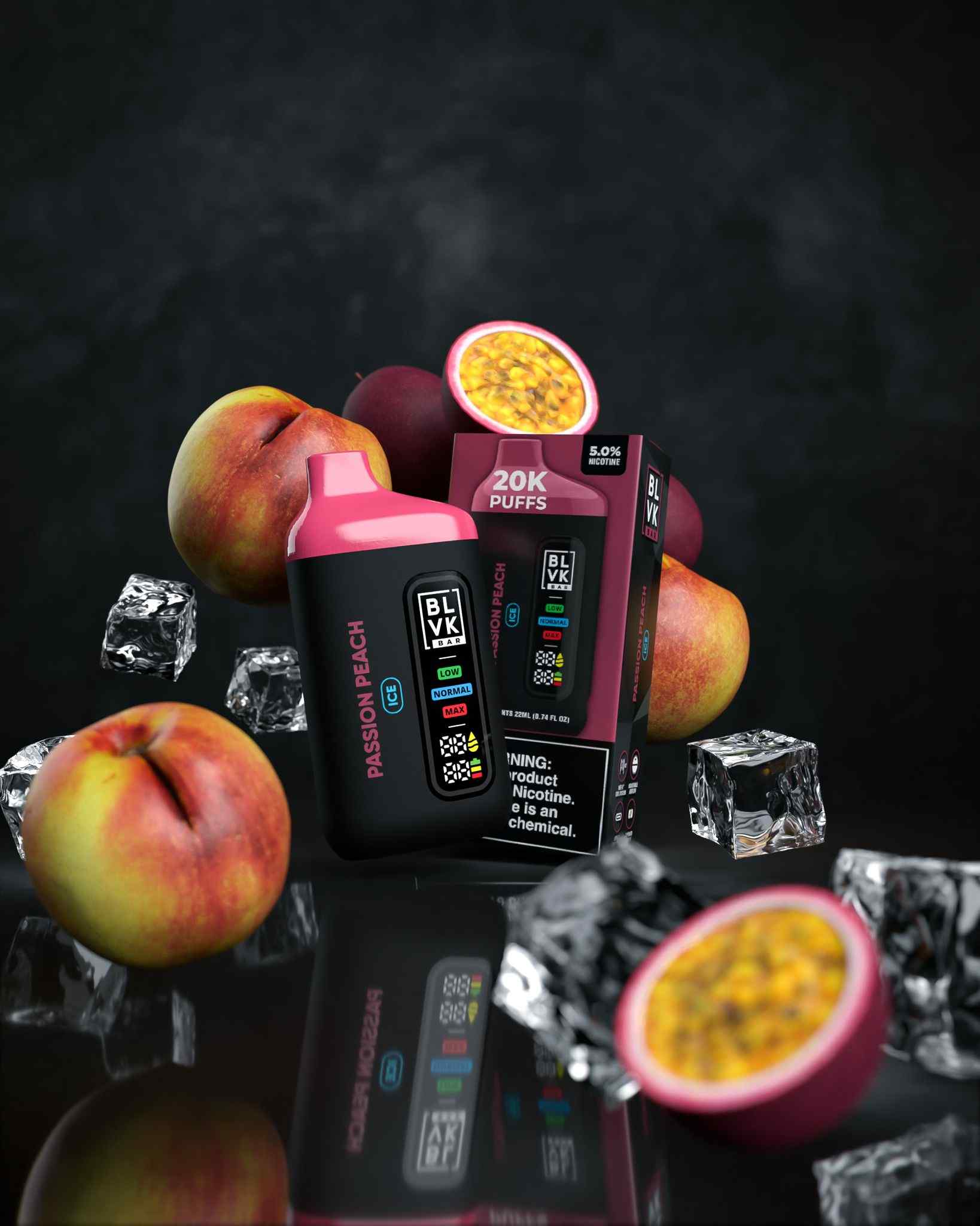 Blvk bar 20k puffs - passion peach - disposable vape