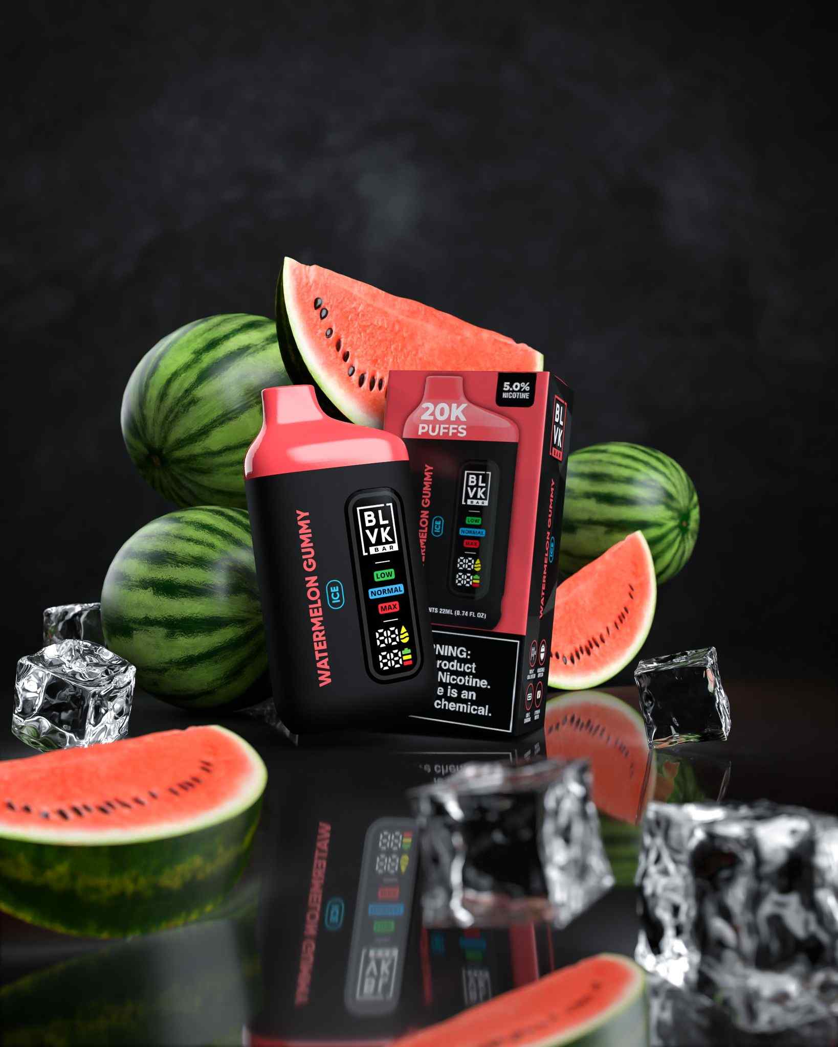 Blvk bar 20k puffs - watermelon gummy - disposable vape