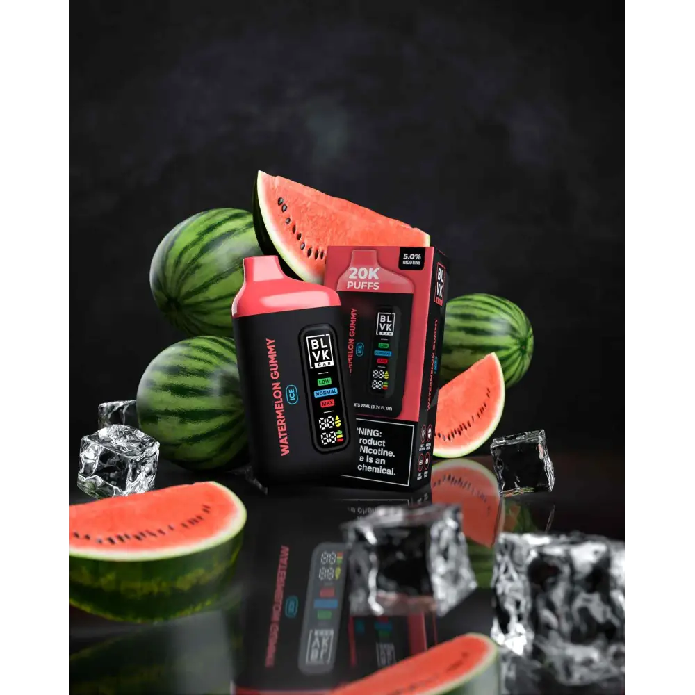 Blvk Bar 20k Puffs - Watermelon Gummy - Disposable Vape - Vapes Uae