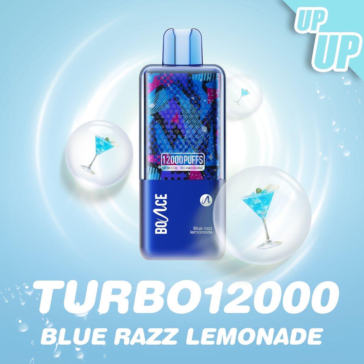 Bounce 12000 puffs disposable vape - bluerazz lemonade - disposable vape - vapes uae