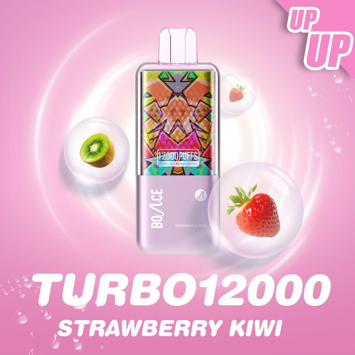 Bounce 12000 puffs disposable vape - strawberry kiwi - disposable vape - vapes uae