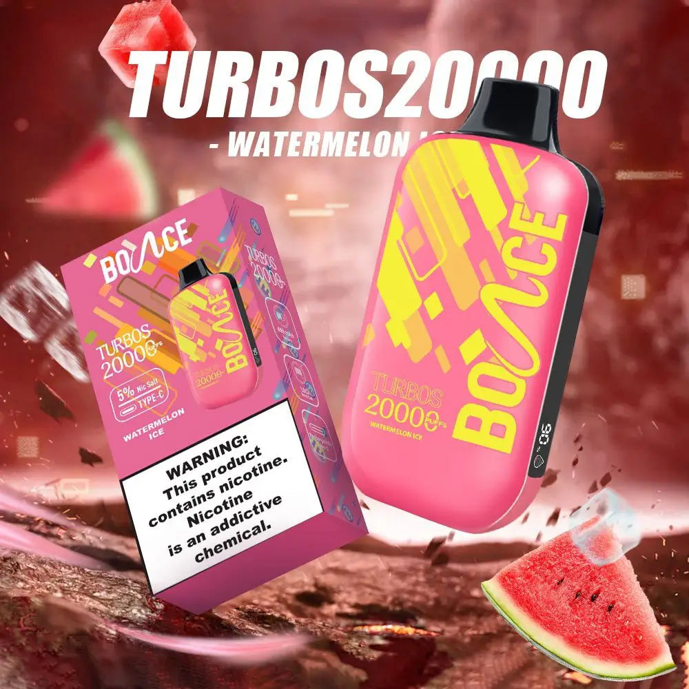 Bounce Turbo 20000 Puffs Disposable Vape - Watermelon - Disposable Vape - Vapes Uae