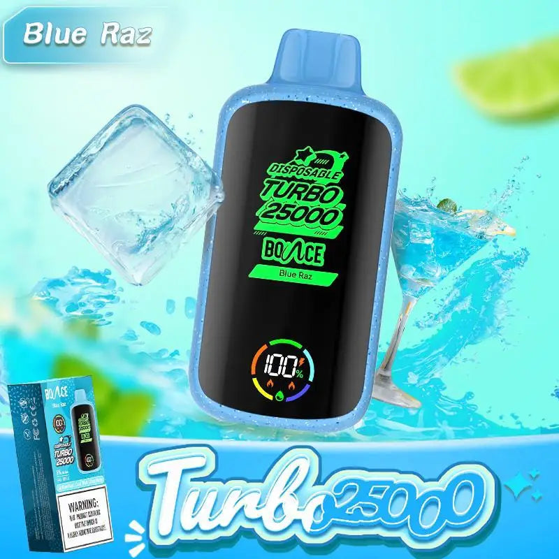 Bounce Turbo 25000 Puffs Disposable Vape - Blue Razz - Disposable Vape - Vapes Uae