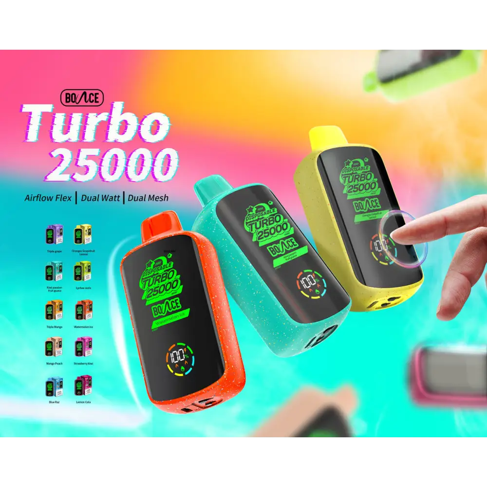 Bounce Turbo 25000 Puffs Disposable Vape - Mango Berries - Disposable Vape - Vapes Uae