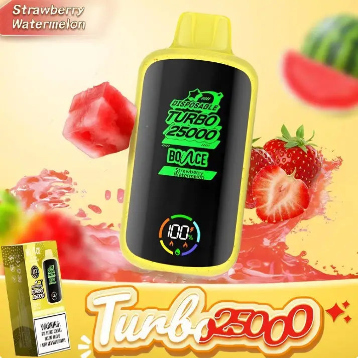 Bounce Turbo 25000 Puffs Disposable Vape - Strawberry Watermelon - Disposable Vape - Vapes Uae