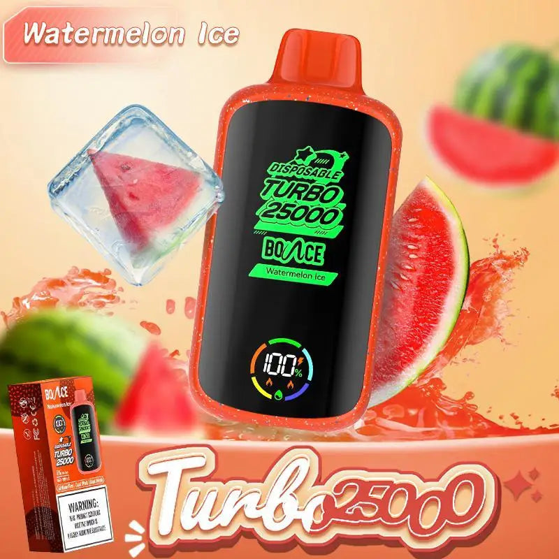 Bounce Turbo 25000 Puffs Disposable Vape - Watermelon Ice - Disposable Vape - Vapes Uae