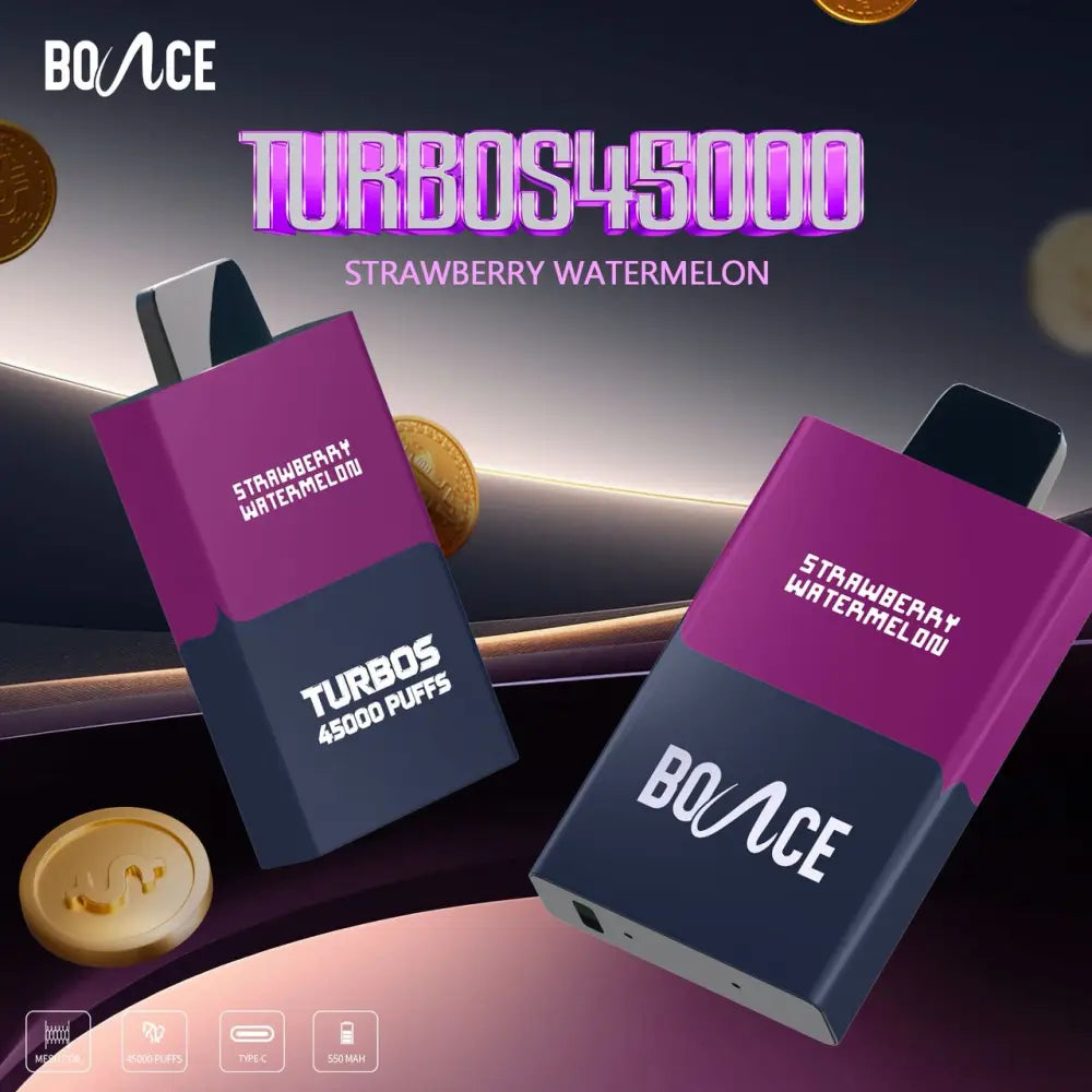 Bounce Turbo 45000 Puffs Disposable Vape - Strawberry Watermelon - Disposable Vape - Vapes Uae