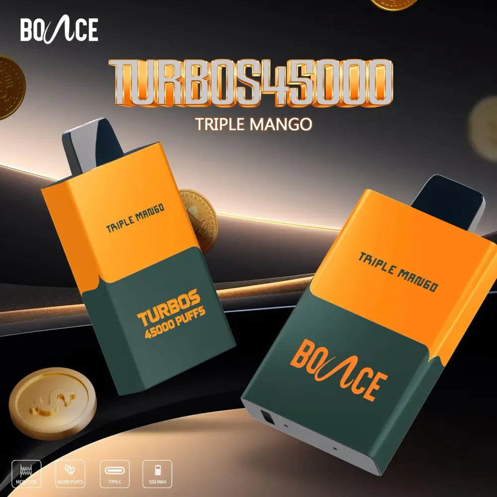 Bounce Turbo 45000 Puffs Disposable Vape - Triple Mango - Disposable Vape - Vapes Uae