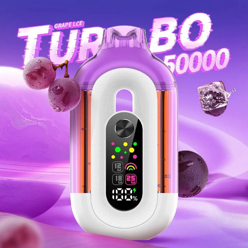 Bounce Turbo 50000 Puffs Disposable Vape - Grape Ice - Disposable Vape - Vapes Uae