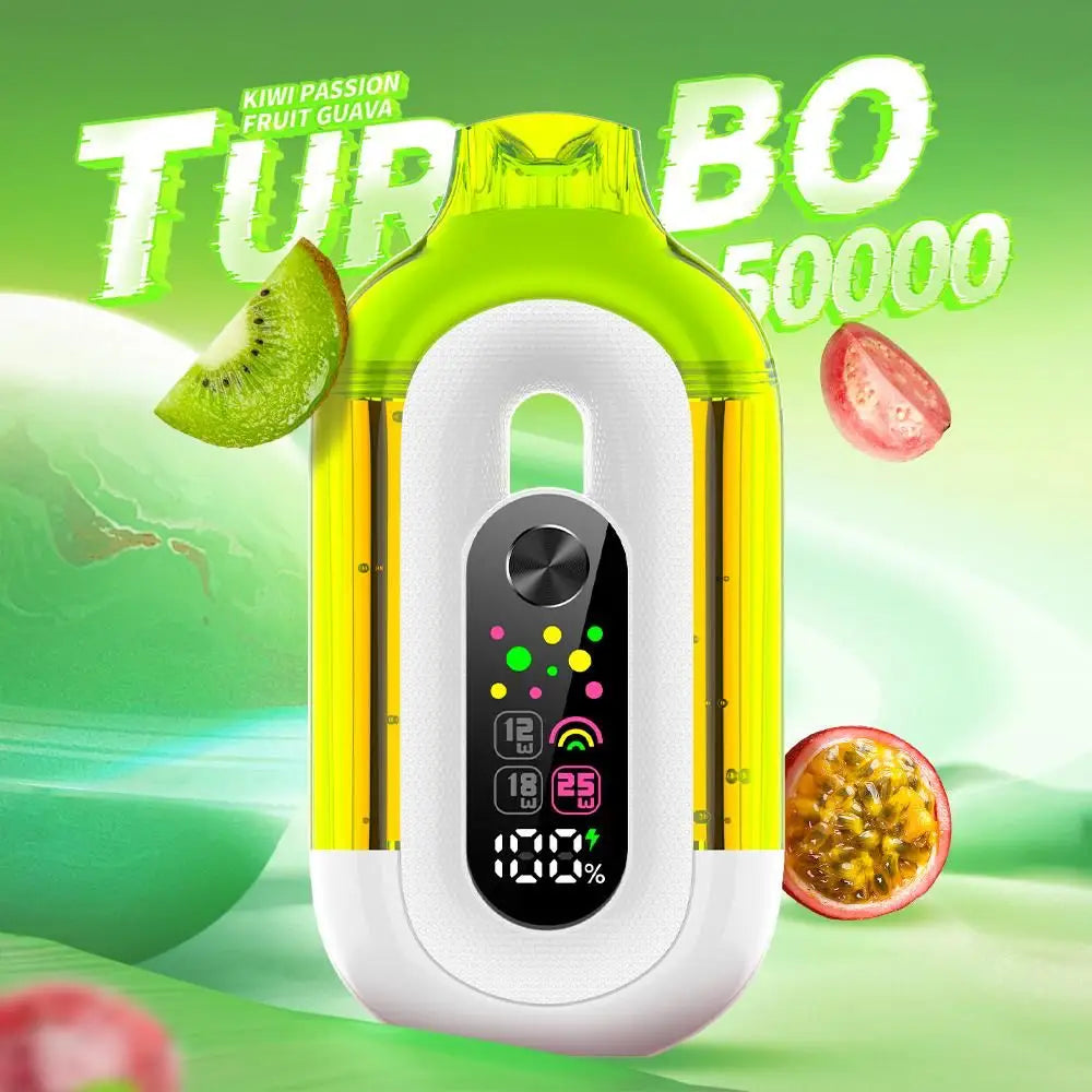 Bounce Turbo 50000 Puffs Disposable Vape - Kiwi Passionfruit Guava - Disposable Vape - Vapes Uae