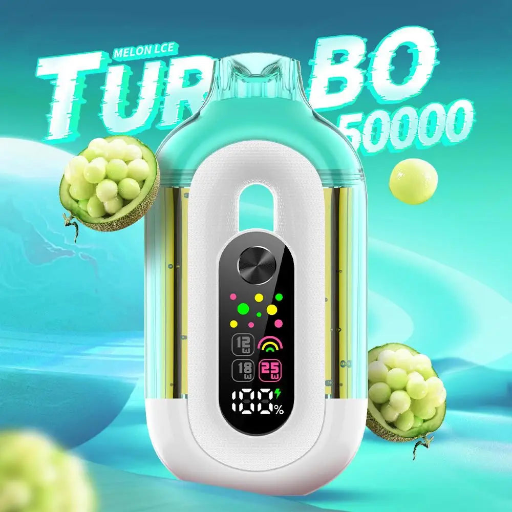 Bounce Turbo 50000 Puffs Disposable Vape - Melon Ice - Disposable Vape - Vapes Uae